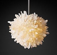 Люстра на штанге RH QUARTZ CRYSTAL абажур из кристаллов кварца 40*50*50 см, 1*LED*W, ImperiumLoft 40.1903, Хром