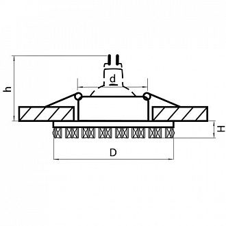 Встраиваемый светильник Lightstar 002534, вр 7,6 см