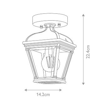 Потолочный фонарь Elstead Lighting, Арт. BAYVIEW-PORCH-BK