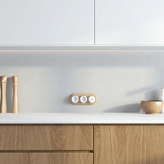 W0035224 Рамка на 3 поста, светлый бук, RAMKA 03 WL15 M0 Werkel, 4690389166587