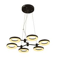 Люстра 65,5*65*120 см, 6*LED*51W, 3000K Gerhort G61296/12BK, Черный