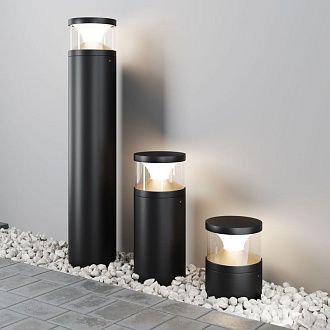 Ландшафтный светильник 26 см, 21W, 3000K, Maytoni Pyro O496FL-L21B3K, черный