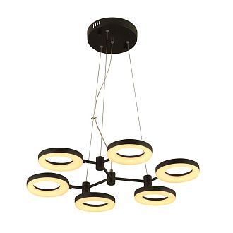 Люстра 65,5*65*120 см, 6*LED*51W, 3000K Gerhort G61296/12BK, Черный