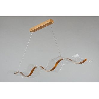 Подвесной светильник 120*30*50-150 см 46W, 4000K, 15 м2, Aployt VIOLA APL.659.03.46, латунный