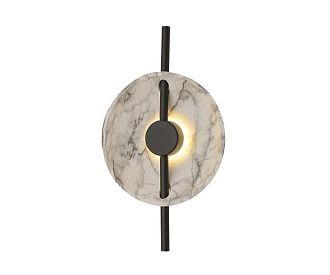 Бра 50 см, 6W, 3000K, Kink Light 08451W,19(01), черный-мрамор(рисунок выполнен под натуральный камень, все изделия отличаются своей индивидуальностью) 