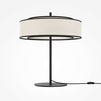 Настольная лампа *33*-39 см, 2*E14*40W, Maytoni Bergamo MOD613TL-02W, Черный