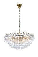 Люстра Ø800 x H400 (1000), мм, 18*40W (720W), PT BRS (Латунь) NewRgy 70832/D800A PT BRS