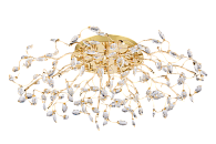 Люстра Ø900 x H250, мм, 16*2W(32W) 4000K, FGD+WT(Золото + белый) NewRgy 18534/16 RBP LED FGD+WT