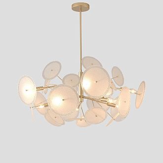 Люстра на штанге 88 см, Crystal Lux DANDELION SP10 GOLD, золото