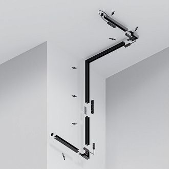 Шинопровод НИЗКОПРОФИЛЬНЫЙ 200 см магнитный накладной Maytoni Exility TRXM034-412B, черный