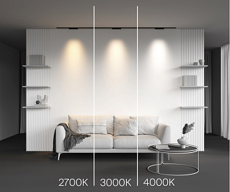 Трековый магнитный светильник 24 см, 10W, 2700K, Maytoni Points TR193-1-10W2.7K-M-B, черный