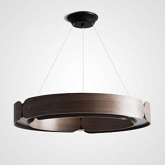 Подвесной светильник RANGE 1 D55 Black walnut 55*55*10 см, 1*LED*100W, 3000, 4000, 5000K, ImperiumLoft RANGE01, Орех