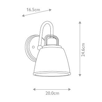 Бра для ванных комнат Quoizel, Арт. QZ-DUBLIN1-PC
