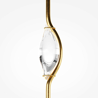 Подвесной светильник 14*14*360 см, LED, 3000К, Maytoni Foresight MOD347PL-L8BS3K латунный