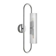 Бра 17,6*10*-46,5 см, 2*G9*20W, Lumion TORONTO 8258/2W, серебро, прозрачный