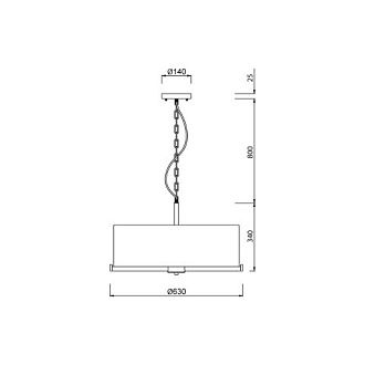 Подвесная люстра Vele Luce Camellia VL4203P26, диаметр 63 см, хром