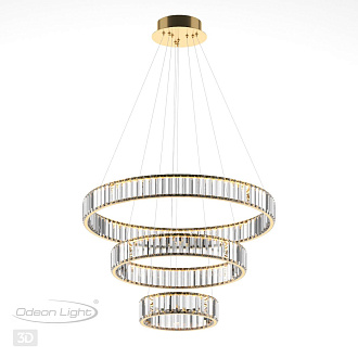 Светильник 70 см, 88W, 4000K Odeon Light Vekia 5015/88L, золото