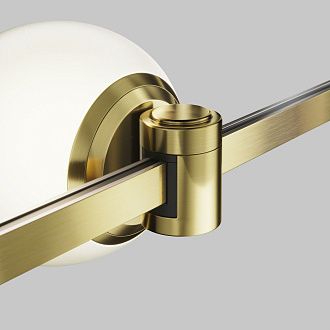 Трековый светильник 12,4*10*-10 см, *LED*5W, 4000K, Maytoni Technical Luna TR229-1-5W4K-BS, Латунь