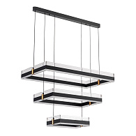 Подвесной светильник 70*40*150 см, LED 103W, 3000 / 6000K, Черный LED4U L7800-700 BK