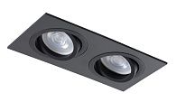 Светильник встроенный 18*9 см, Crystal Lux CLT 002C2 BL Черный