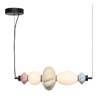 Подвесной светильник 66*20*-200 см, 1*LED, 18W, 3000K, ST-Luce Florentini SL6134.423.01, черный