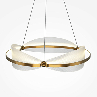 Подвесная люстра 60*60*318 см, LED, 45W, 3000К, Maytoni Breeze MOD281PL-L45BS3K латунный