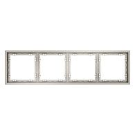 Рамка пластиковая Voltum S70 на 4 поста, кашемир пластик Soft touch VLS100403
