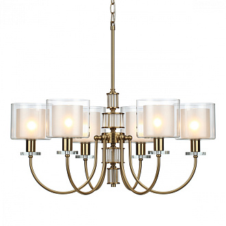 Люстра 69 см, 6*E14*40W Odeon Light Saga 5088/6, античная бронза