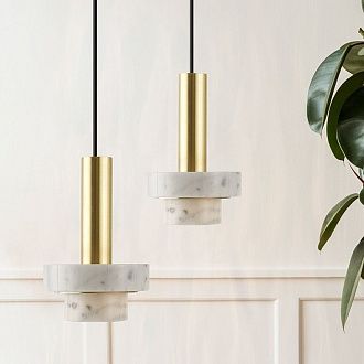 Подвесной светильник CADIS Терраццо 15*15*23 см, 1*E14*40W, ImperiumLoft CADIS01, Чёрный, Золотистый, Серебристый