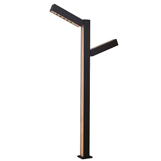 Садово-парковый светильник 49*10*91 см, 1*LED, 12W, 3000К, Favourite Stolpe 4388-2F черный