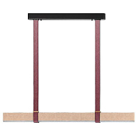 Светильник 137 см, 36W, 3000K, Odeon Light Vincent 6630/36L, бежевый-бордовый