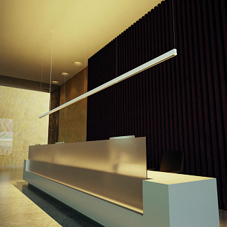 Линейный светильник 120*4,73*10 см, LED *  38W, 4000К Mantra Hanok 7549, белый