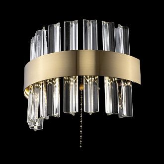  Бра хрустальное с выключателем Бронза CL337313 