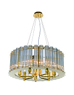 Люстра Ø500 x H230, мм, 7*40W (280W), GOLD H+CLEAR (Золото + Прозрачный Хрусталь) NewRgy 5752E/7 GOLD H+CLEAR