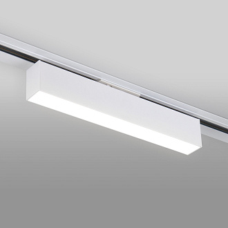Трековый светодиодный светильник для однофазного шинопровода X-Line 10W 4200K белый матовый X-Line белый матовый 10W 4200K (LTB53) однофазный Elektrostandard