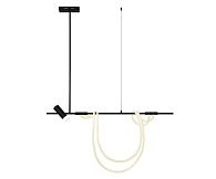 Светильник 120 см, Led 40W+GU10 1*10W (4000K), Kink Light 08039K-120A,19, черный