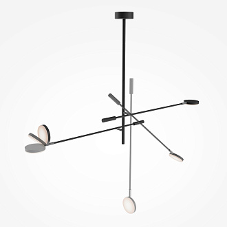 Потолочный светильник 23*122,5*100,4 см, LED 15W 3000K Maytoni Modern Fad MOD070CL-L15B3K1 черный
