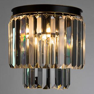 Настенный светильник Nova DIVINARE 3001/01 AP-2 черно-золотой/прозрачный