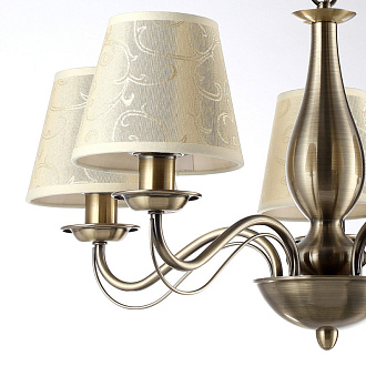 Подвесной светильник Arte Lamp A9368LM-5AB бронза, диаметр 60 см