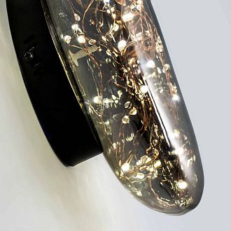 Настенный светильник 12 см, 5W, 3000К MODESTYLE MS.6512.280 BK черный