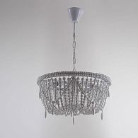 Подвесная люстра RH Anselme White Wood Weathered Chandelier 48*48*50 см, 3*E14*40W, ImperiumLoft 40.2087-0, Белый