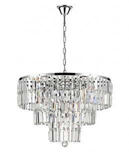 Подвесная люстра Vele Luce Fata VL3173P10, диаметр 60 см, хром