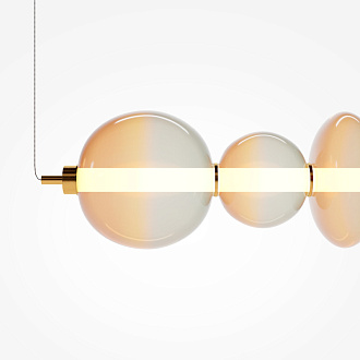 Подвесной светильник 117,5*20*325 см, LED, 40W, 3000К, Maytoni Futuro MOD307PL-L40BS3K латунный