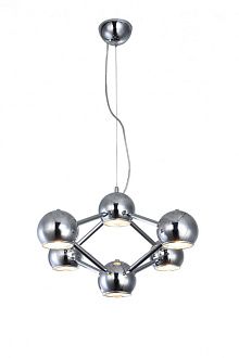 Подвесная люстра  61*160 см, 6*E14 хром, серебро Vele Luce Azore VL5173P06