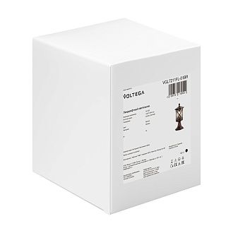 Ландшафтный светильник 15,5*15,5*-33 см, 1*E27*40W Voltega  VGL7211FL-01BR, Бронза