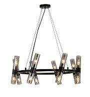 Люстра Ø730 x H400 (900), мм, 16*40W (640W), BLACK (Черный) Rilon 74783/16R BLACK