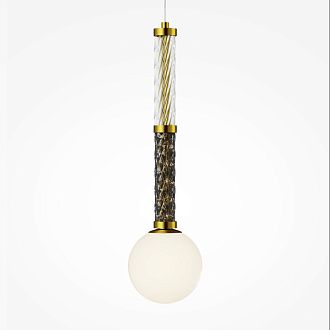 Накладной светильник 12*12*349,5 см, 1*G9, 28W, Maytoni TEATRO MOD287PL-01BS1 латунный