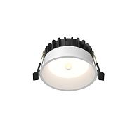 Встраиваемый светильник 4,6 см, LED*8W, 4000K, Maytoni Okno 100° DL055-8W4K-SEN-W, Белый, вр 8 см