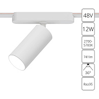 Трековый магнитный светильник 5 см, 12W, 2700-6500K, Arte Lamp Rapid A2958PL-1WH, белый