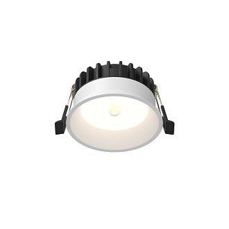 Встраиваемый светильник 4,6 см, LED*8W, 4000K, Maytoni Okno 100° DL055-8W4K-SEN-W, Белый, вр 8 см